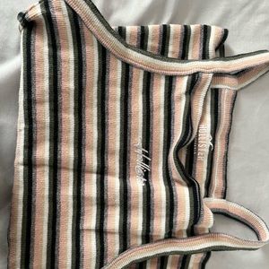 Hollister Green, Pink, Yellow, and White Striped Tank - Size Small